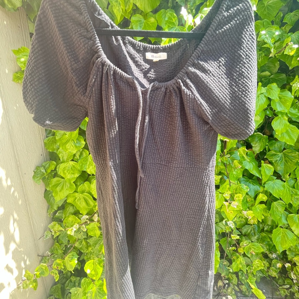 Madewell Black Cotton Women's Dress